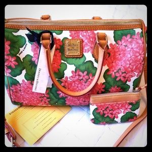 Dooney & Bourke Coated Cotton Floral Printed Satch